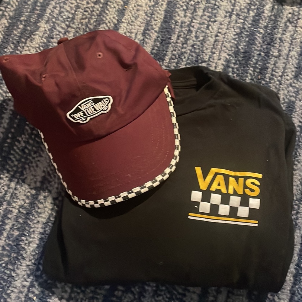 youth vans long sleeve and hat